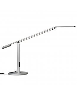 Koncept Lighting  ELX-A-W-SIL-DSK Equo LED Desk Lamp 
